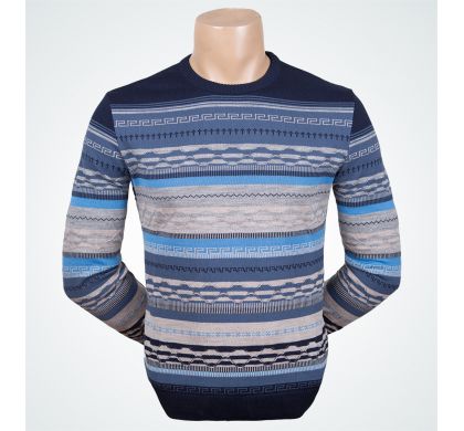 Стильный джемпер 3XL-5XL (1200), цвет Синий, D.Steech, фото № 1