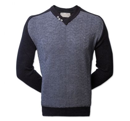 Классический пуловер (1318), цвет джинс, D.Steech, фото № 1