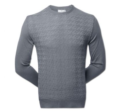 Стильный джемпер 3XL-5XL (1357), цвет серый, D.Steech, фото № 1