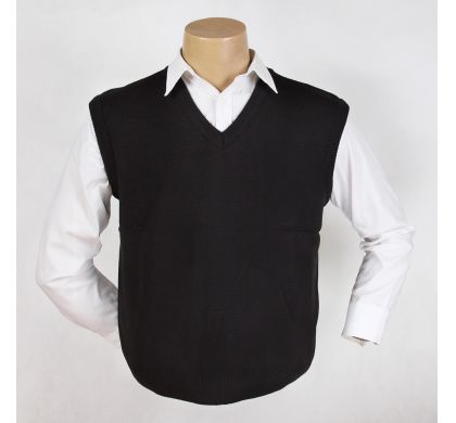 Классический, однотонный жилет (741), цвет черный, D.Steech, фото № 4