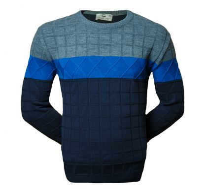 Классический джемпер 3XL-5XL (1641), цвет синий, D.Steech, фото № 1