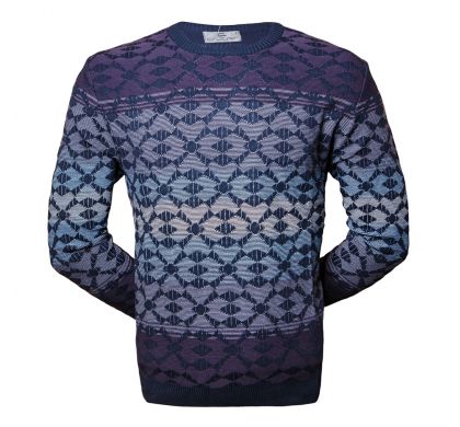 Классический джемпер 3XL-5XL (1677), цвет синий, D.Steech, фото № 1