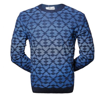 Классический джемпер 3XL-5XL (1677), цвет джинс, D.Steech, фото № 2