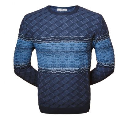 Классический джемпер 3XL-5XL (1697), цвет синий, D.Steech, фото № 1