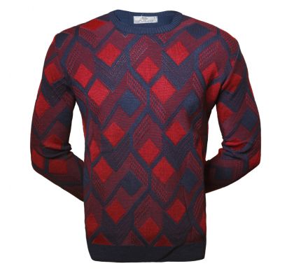 Классический джемпер 3XL-5XL (1701), цвет синий, D.Steech, фото № 1