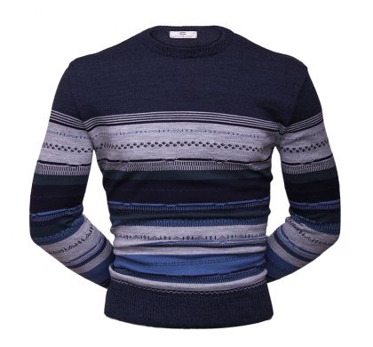 Стильный джемпер 6XL-7XL (1937A), цвет джинс, D.Steech, фото № 1