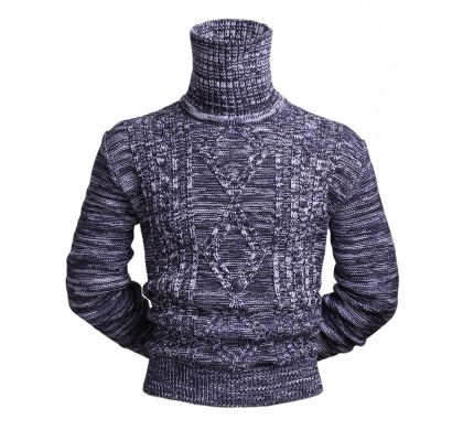 Тёплый свитер 3XL-5XL (1920), цвет серый меланж, D.Steech, фото № 1