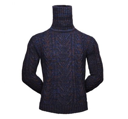 Тёплый свитер (1911), цвет синий-коричневый, D.Steech, фото № 5