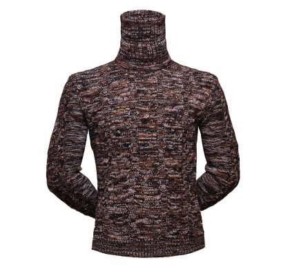 Теплый, разноцветный свитер (1993), цвет коричневый, D.Steech, фото № 2