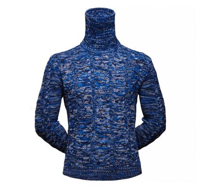 Теплый, разноцветный свитер (1993), цвет св.синий, D.Steech, фото № 1