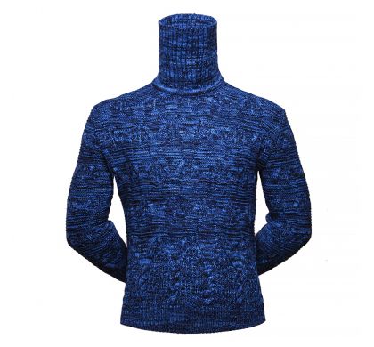 Теплый, разноцветный свитер (1994), цвет св.синий, D.Steech, фото № 1